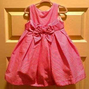 Jamie and Jack pink and white striped dress— perfect for Easter